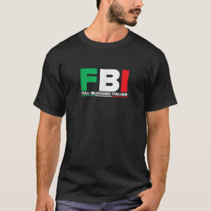 Camiseta ITALIA FBI Bandera italiana completamente sangrada