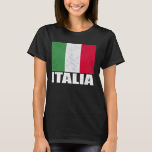 Camiseta Italia Flag Grunge Vintage Souvenir Italia