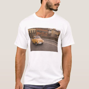 Camiseta Italia, Florencia. Fiat 800 Rally cruza el Arno