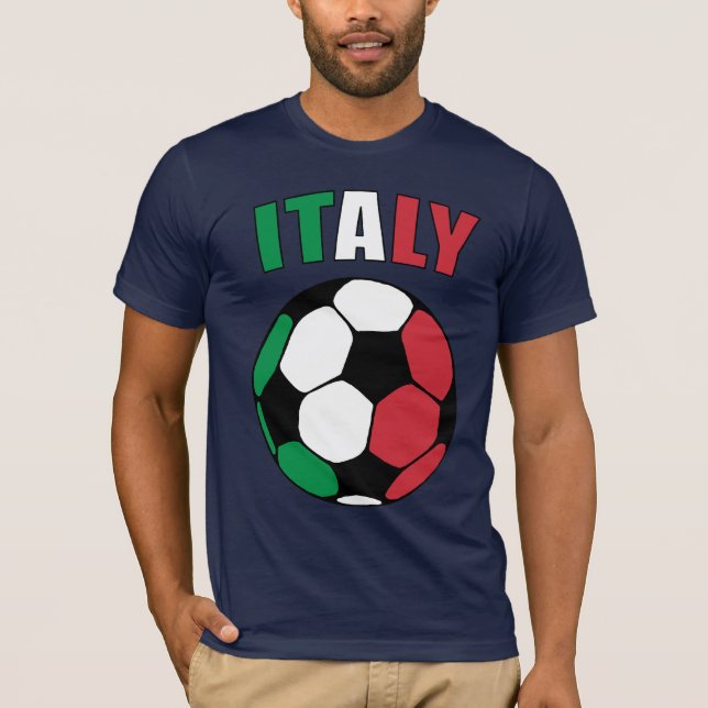 Camiseta Italia Footy (oscuro) (Anverso)