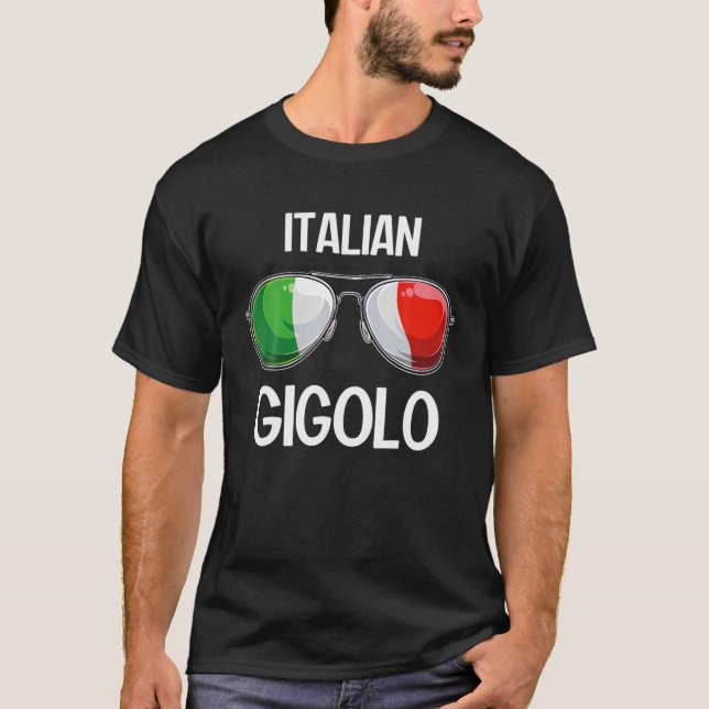 Camiseta Italia Funny Italy Slang Italia Pun Gigolo Italia (Anverso)