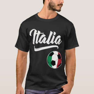 Camiseta Italia Fútbol Bandera Italiana Fútbol Italiano