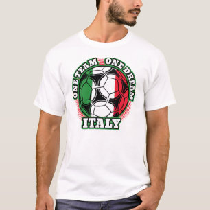 Camiseta Italia Fútbol Un equipo Un sueño Bandera Italiana