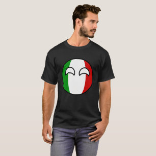 Camiseta Italia Geeky que tiende divertida Countryball