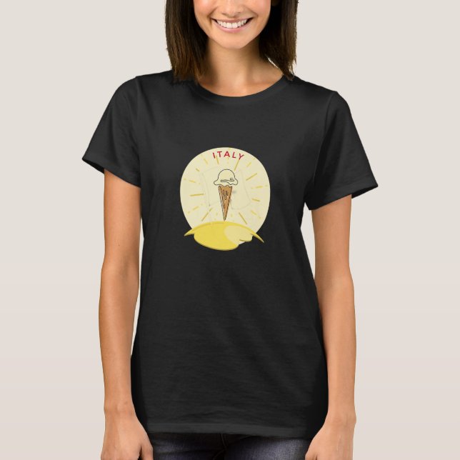 Camiseta Italia Gelato Helado (Anverso)
