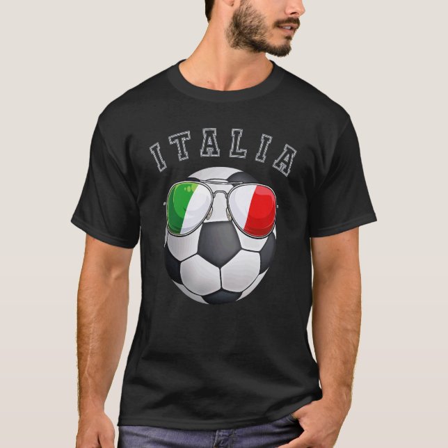 Camiseta Italia: Hinchas de fútbol japonés (Anverso)