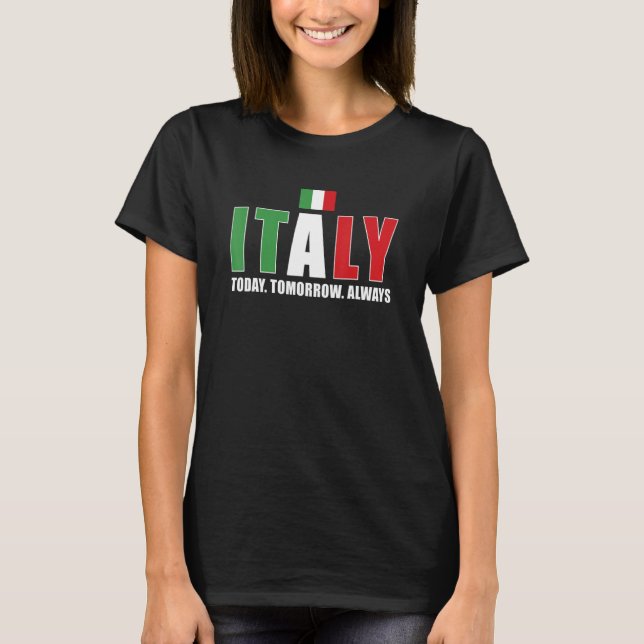 Camiseta Italia Hoy Mañana Siempre Rugby Italiano (Anverso)