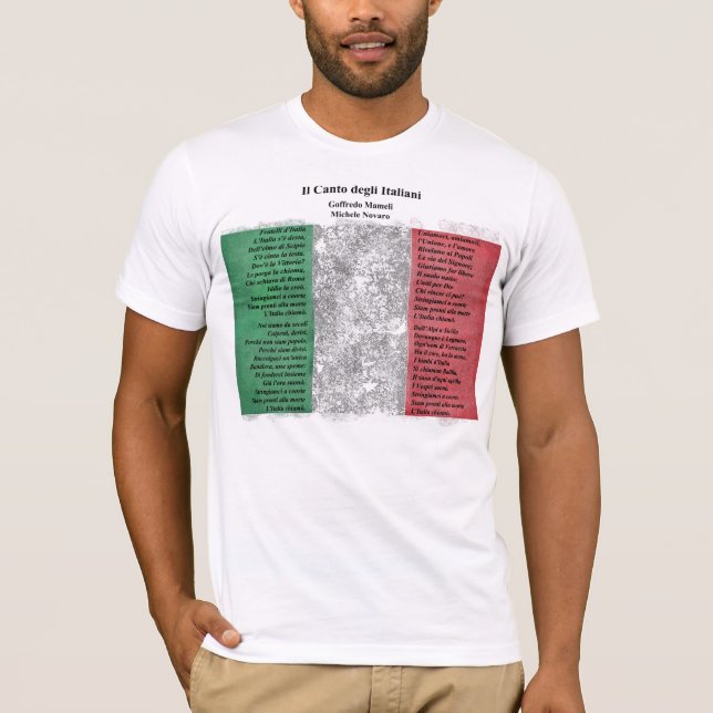 Camiseta Italia - Il Canto degli Italiani (Anverso)
