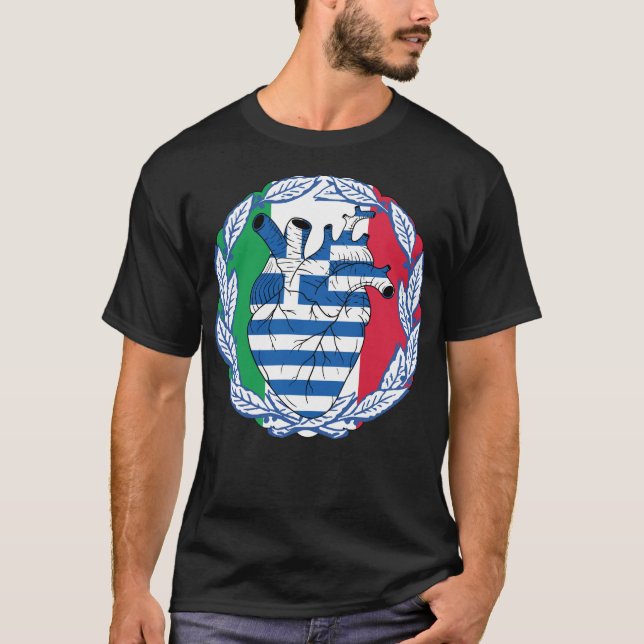 Camiseta Italia Italia Independencia griega Grecia (Anverso)
