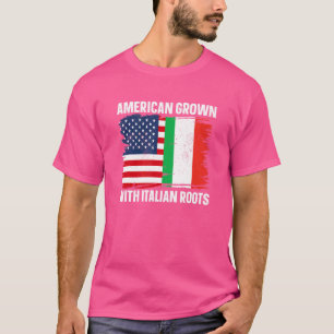 Camiseta Italia Italia Italia América creció con raíces ita