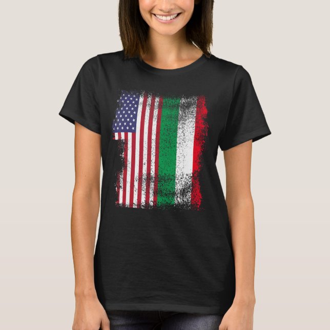 Camiseta Italia Italia Italia Bandera Italiana Americana Vi (Anverso)