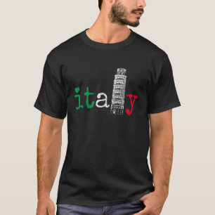 Camiseta Italia Italia Italia Bandera Italiana Prima Torre 