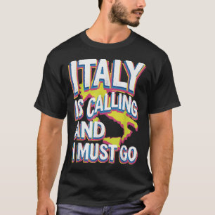 Camiseta Italia llama arte de viajes