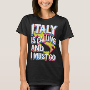 Camiseta Italia llama arte de viajes
