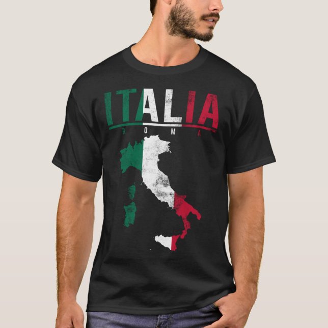 Camiseta Italia Mapa Italiano Indicador Italia Para Jóvenes (Anverso)