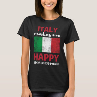Camiseta Italia me hace feliz, no tanto