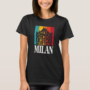 Camiseta Italia Milán con Catedral de Milán Dom De Milán