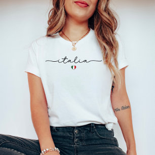 Camiseta Italia Minimalista Cuta - Bandera italiana