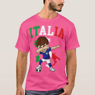Camiseta Italia Niño italiano Mapa de bandera de Italia