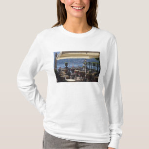 Camiseta Italia, provincia de Como, Bellagio. Café junto al