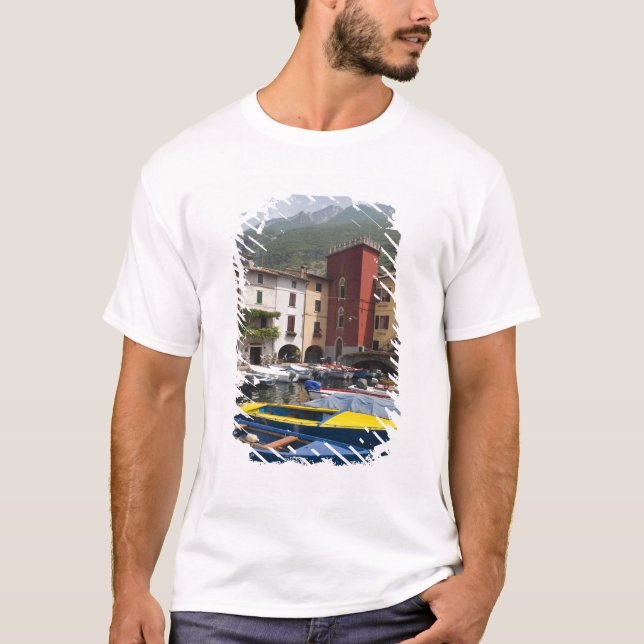 Camiseta Italia, provincia de Verona, Malcesine. Casona vie (Anverso)
