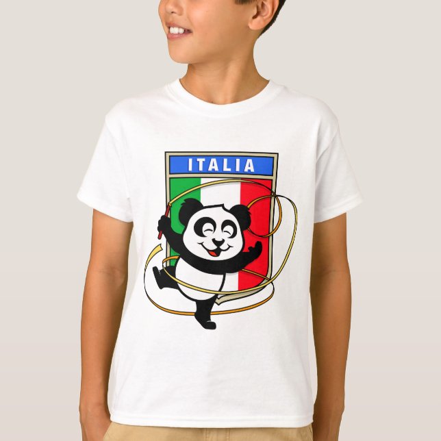 Camiseta Italia Rhythmic Gymnastics Panda (Anverso)