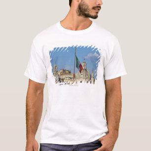 Camiseta Italia, Roma. Bandera italiana