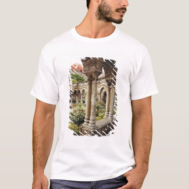 Camiseta Italia, Sicilia, Palermo. Los claustros sobreviven (Anverso)