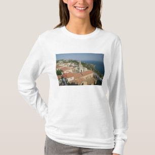 Camiseta ITALIA, Sicilia, TAORMINA: Vista hacia Piazza IX