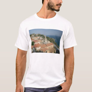 Camiseta ITALIA, Sicilia, TAORMINA: Vista hacia Piazza IX