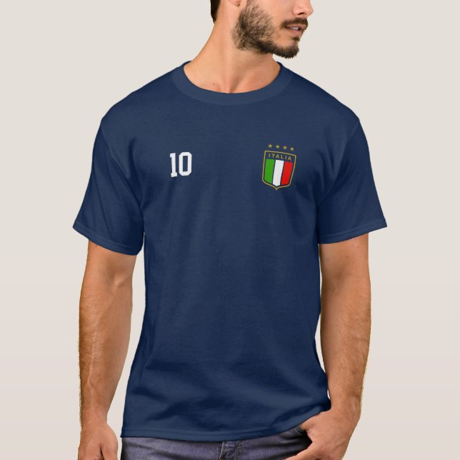 Camiseta Italia Team Sports Número 10 Italia (Anverso)