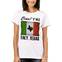 ¡Italia, Texas Ciao! Bandera italiana de Y'all Tri