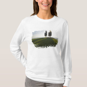Camiseta Italia, Toscana, Cipreses en Toscana con