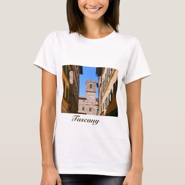 Camiseta Italia Toscana Cortona. Ayuntamiento. (Anverso)
