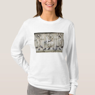 Camiseta Italia, Toscana, Siena. Estatuas y pájaros en
