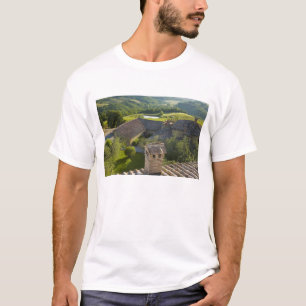 Camiseta Italia, Toscana. Vista de la villa en la azotea