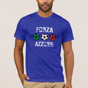 Camiseta Italia - tricolore - calcio - Forza Azzurri