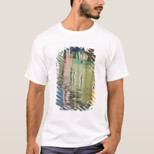 Camiseta Italia, Venecia, Burano. Casas multicolores a lo l
