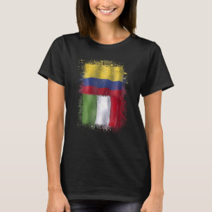 Camiseta Italia Y Colombia Amor Italiano Colombiano