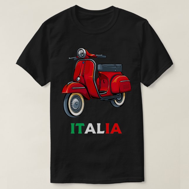 Camiseta Italian Biker Bike Rider Motorcycle Love Italy Sco (Diseño del anverso)