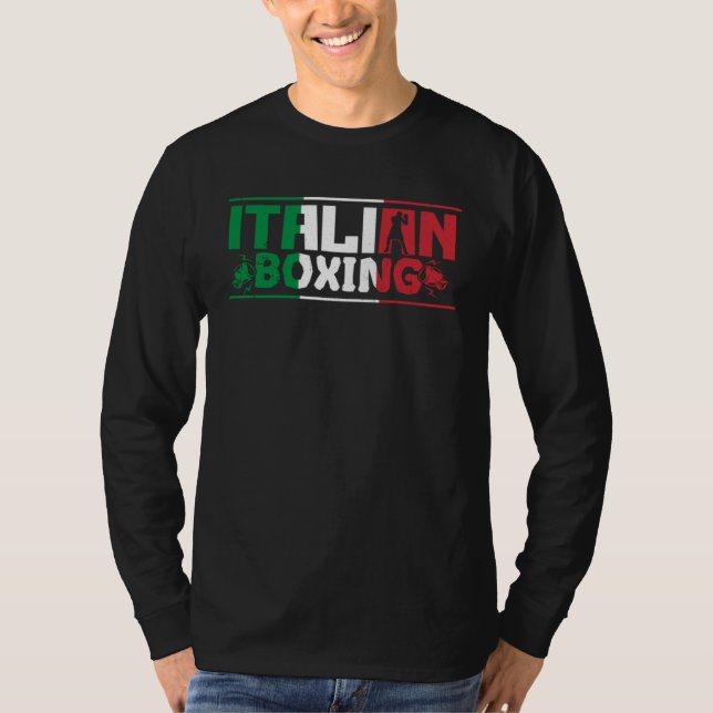 Camiseta Italian Boxing Pride Boxer Coach Fitness Workout (Anverso)