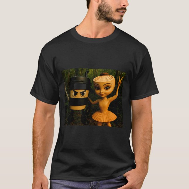 Camiseta Italian Brainrot Ballerina Cappuccina Cappuccino I (Anverso)