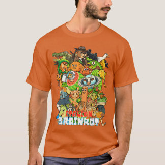 Camiseta Italian Brainrot CartoonStyle Viral Gen Z Meme Col