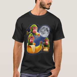 Camiseta Italian Brainrot Chimpanzini Bananini 3 Luna Extra