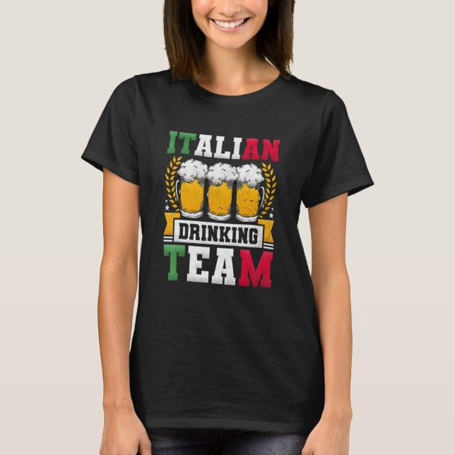 Camiseta Italian Drinking Team Beer Day (Anverso)