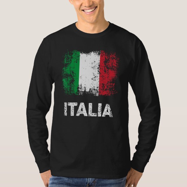 Camiseta Italian Flag Italy Patriotic Italia Flag (Anverso)