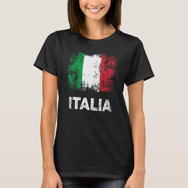 Camiseta Italian Flag Italy Patriotic Italia Flag (Anverso)