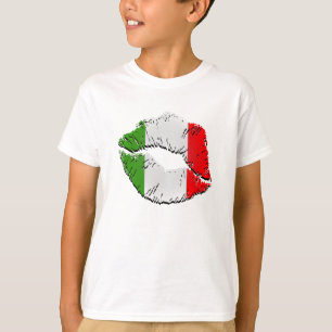 Camiseta Italian Flag Lips