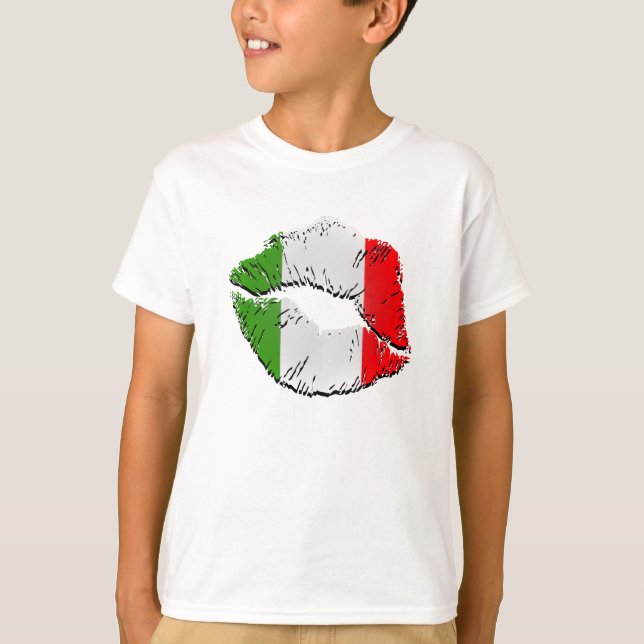 Camiseta Italian Flag Lips (Anverso)