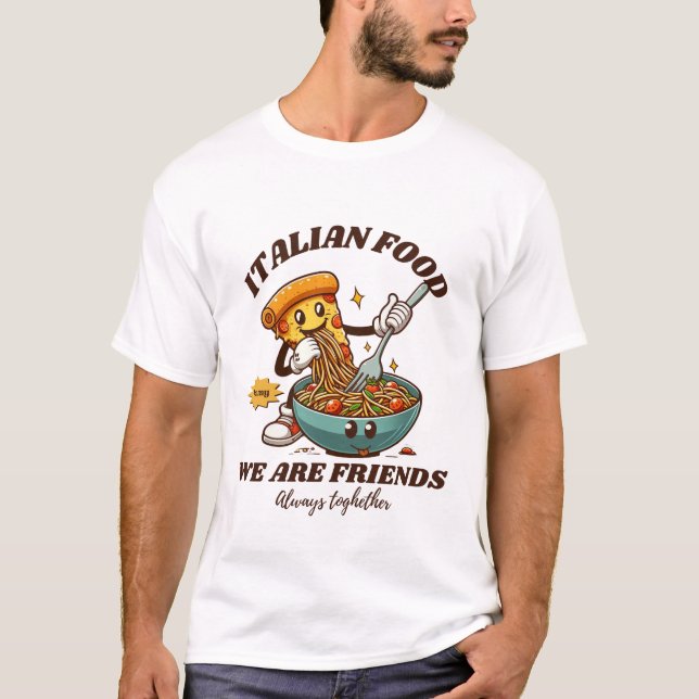 Camiseta Italian food (pizza) (Anverso)